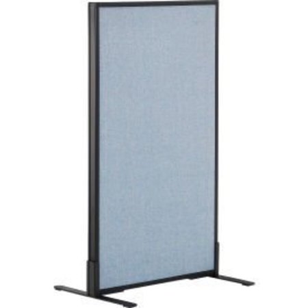 GLOBAL EQUIPMENT Interion    Freestanding Office Partition Panel, 24-1/4"W x 42"H, Blue 694655FBL